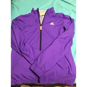 Adidas Purple and Yellow Jacket/Windbreaker